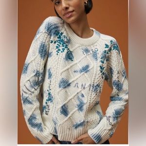 Pilcro Vineyard Cable Knit Sweater